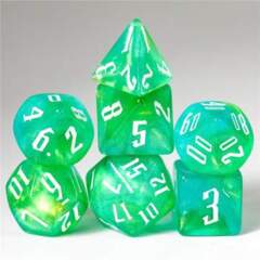 Foam Brain: Magician's Green & Yellow RPG Dice Set
